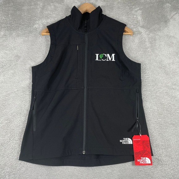 The North Face Jackets & Blazers - The North Face Castle Rock Soft Shell Vest Womens Medium Black Zip Embroidered